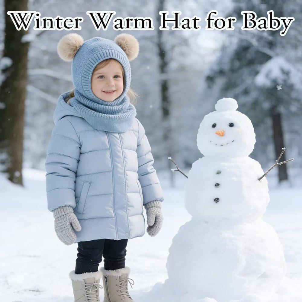 Detalle 2 de FUYAO Toddler Girls Balaclava Hat 48-52cm