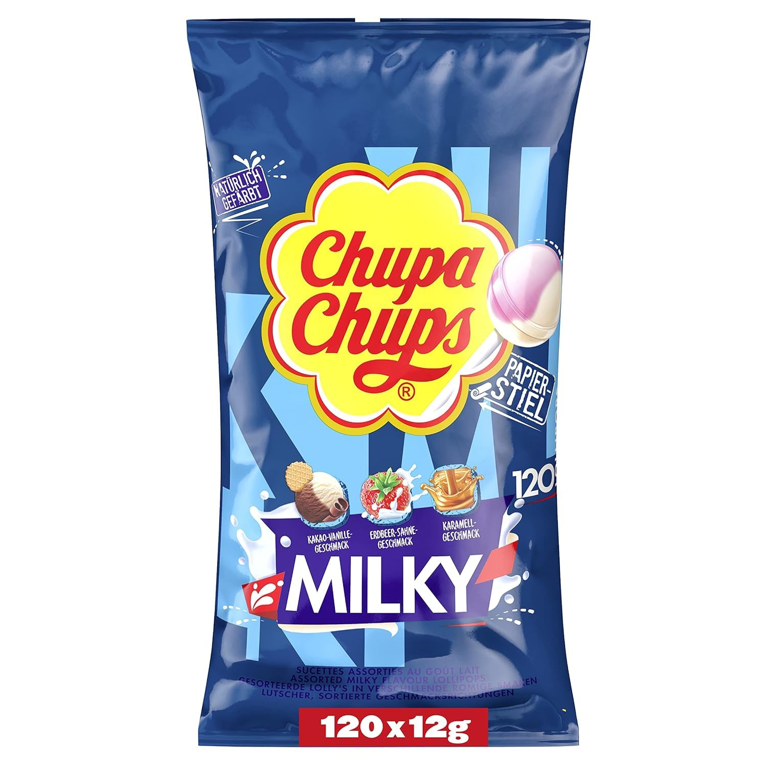 Detalle de Chupa Chups Best of Lollipop Beutel – 120 Lollis in 5 Geschmacksrichtungen