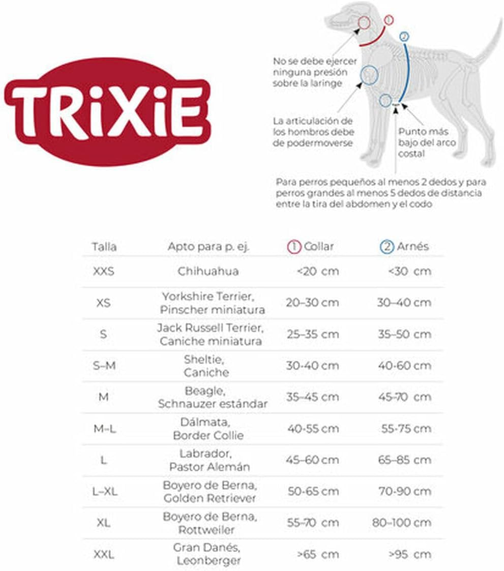 Detalle 2 de Trixie Active Premium Pettorina per Cane – Verde, M/L (EAN 4053032686250)