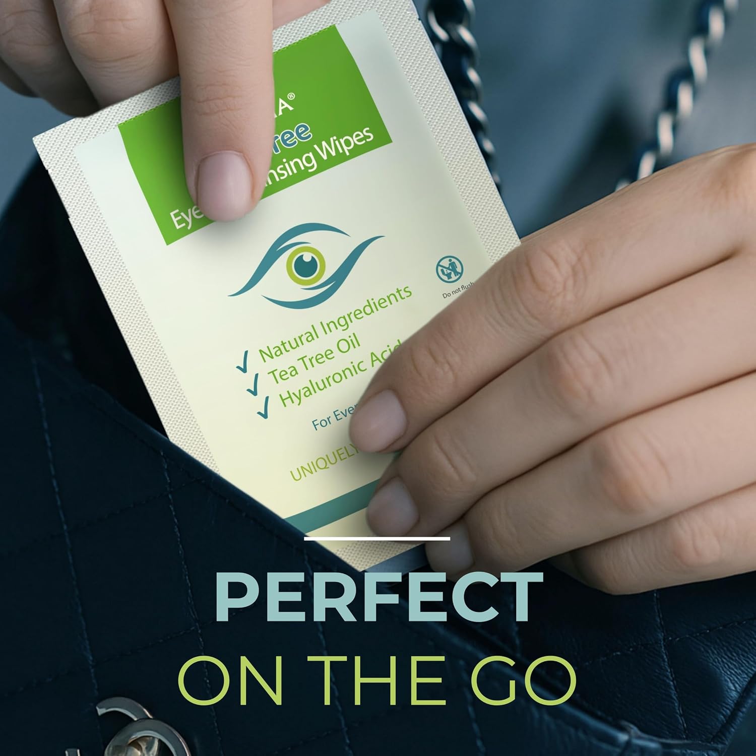 Thumbnail 5 de NOVEHA 60pc Tea Tree Eyelid & Lash Wipes