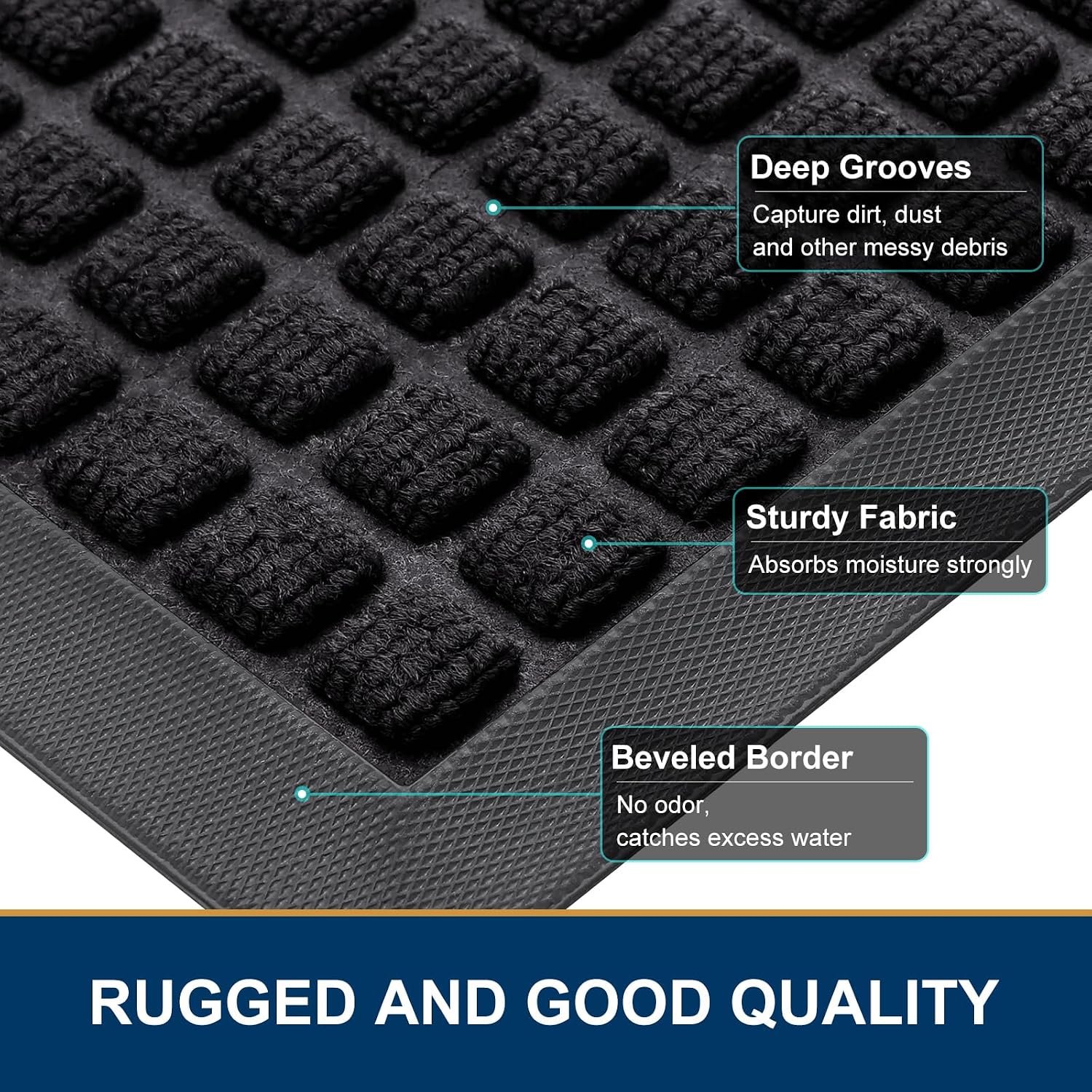 Detalle de Smiry Front Door Mat 35x23 Inch doormat