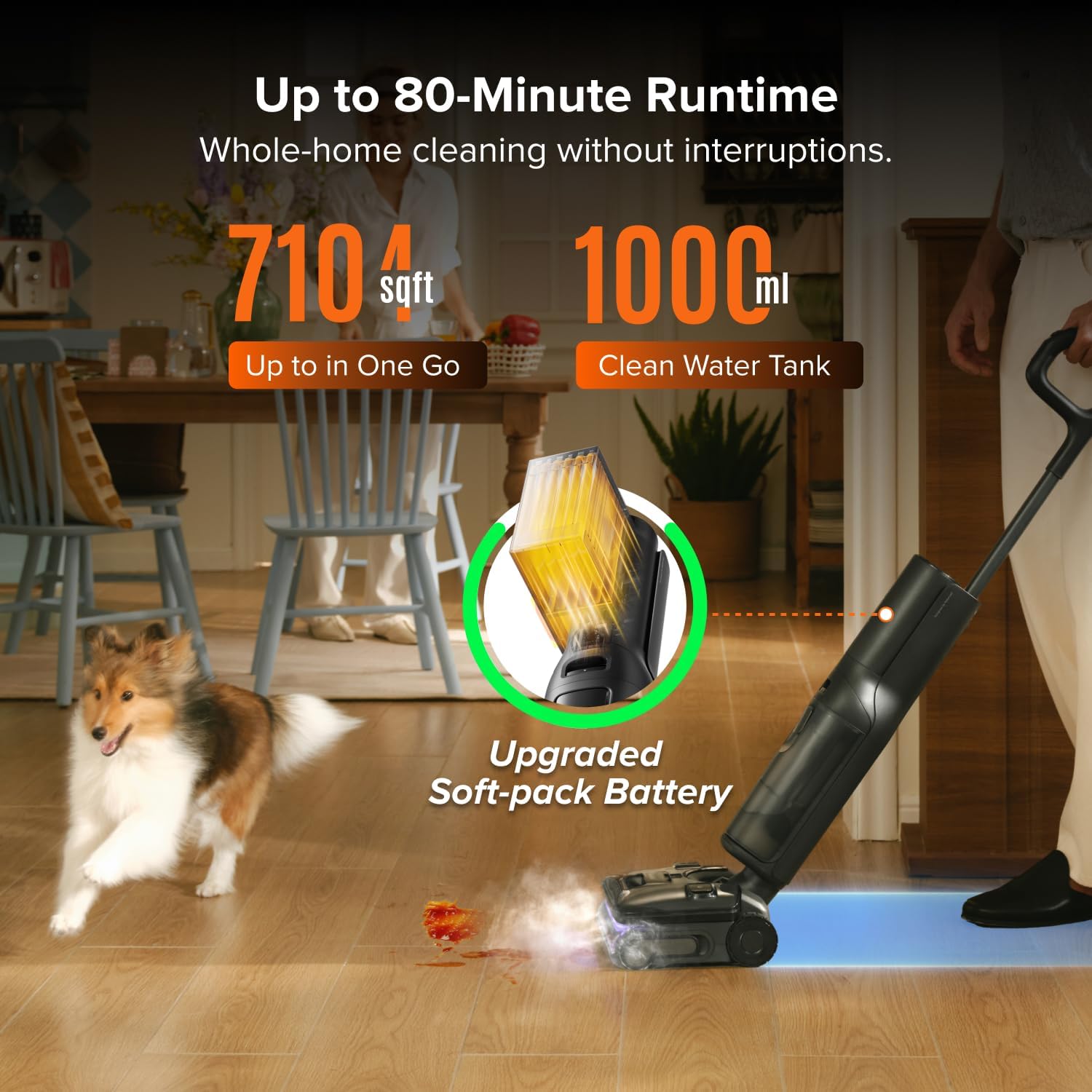 Thumbnail 4 de Roborock Steam Wet-Dry Vacuum Mop, 25,000 Pa Suction