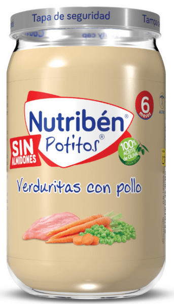Detalle 2 de Nutribén Potitos Variados +6m 16 uds 🥣
