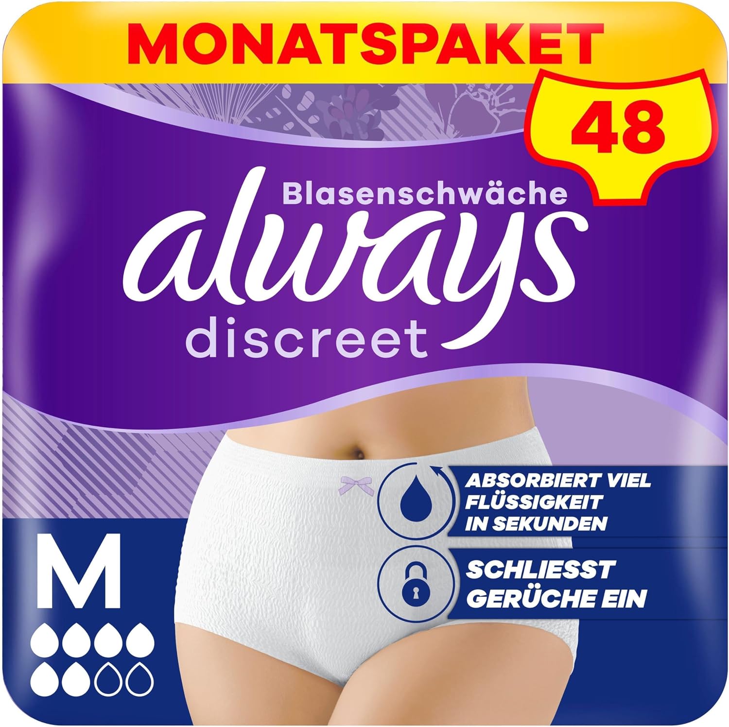 Detalle de Always Discreet Inkontinenz-Höschen Plus M 48