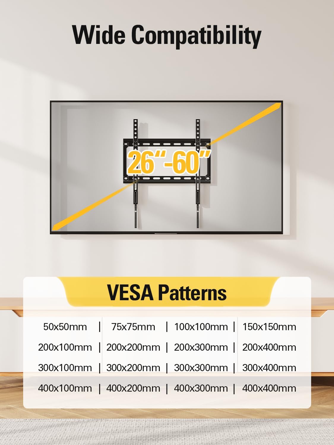 Thumbnail 4 de Mounting Dream MD2361-K Fixed TV Wall Mount, Low-Profile, Up to 100 lbs