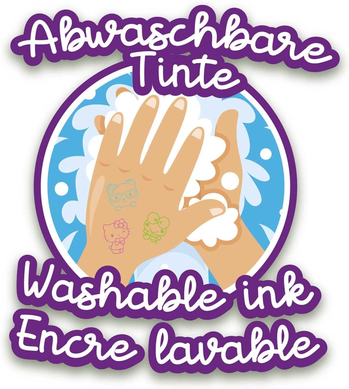 Thumbnail 7 de CRAZE 20 Sellos de Hello Kitty para Niños 🐱 Con Bloc y Tinta Lavable