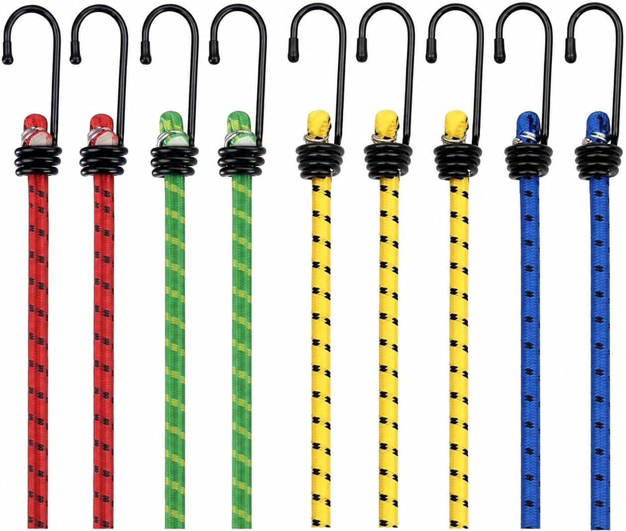 Detalle de Baumarktic bm-002 expanderrep med krokar, 10-pack i olika längder