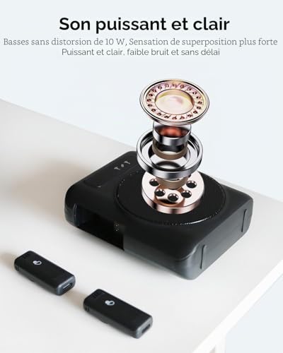 Thumbnail 2 de Amplificateur de Voix Portable QEEKADA avec Microphone Cravate Sans Fil et Recharge intégré