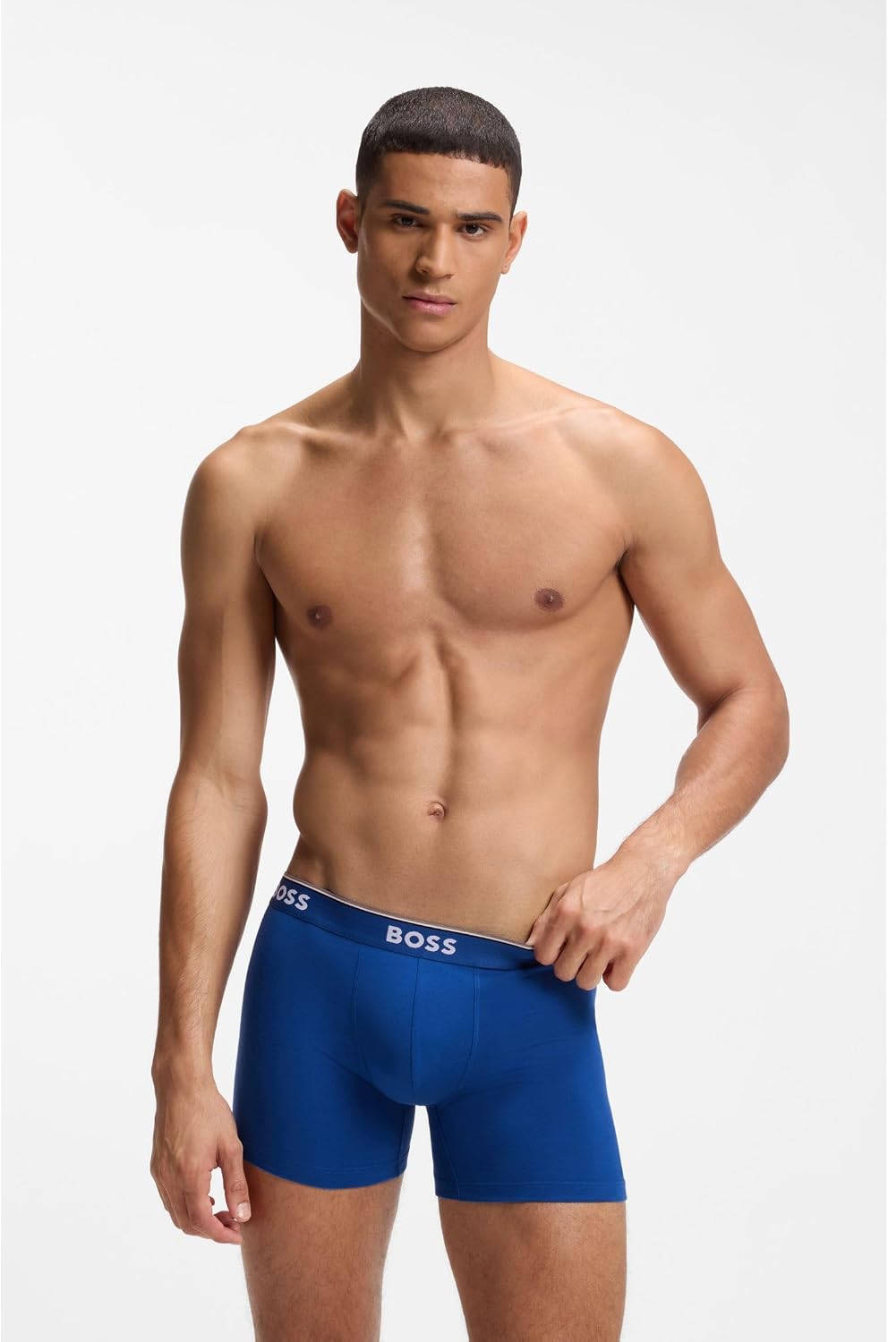 Thumbnail 6 de BOSS Boxer long en coton stretch – lot de 3 (Power Lot de Trois)