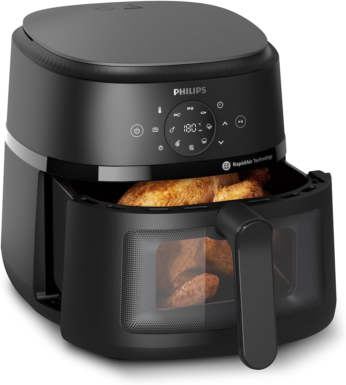 Thumbnail 3 de Philips Airfryer 2000 Series Standard 6.2L NA230/00 – Heißluftfritteuse mit Sichtfenster, Touchscreen & RapidAir
