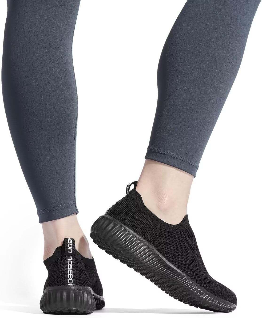 Thumbnail 4 de TIOSEBON Women's Slip On Trainers: Comfortable Memory Foam Breathable Mesh Sneakers
