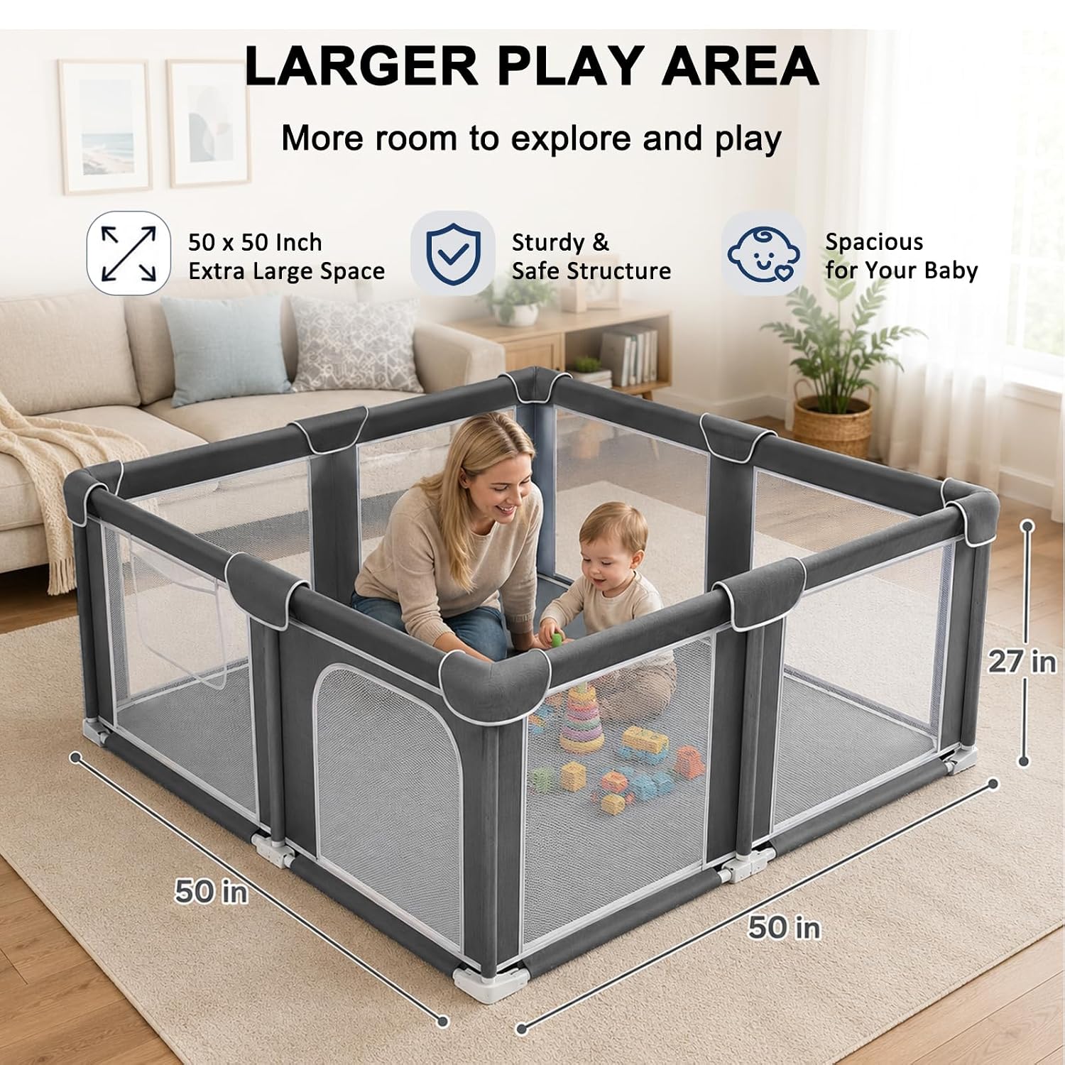 Thumbnail 6 de Baby Playpen 50" x 50