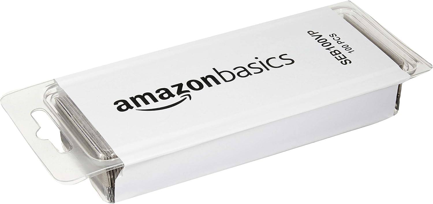 Detalle 2 de Amazon Basics – Lot de 100 lames de rasoir à bord uni pour racloir (hommes) dans boîte à large ouverture