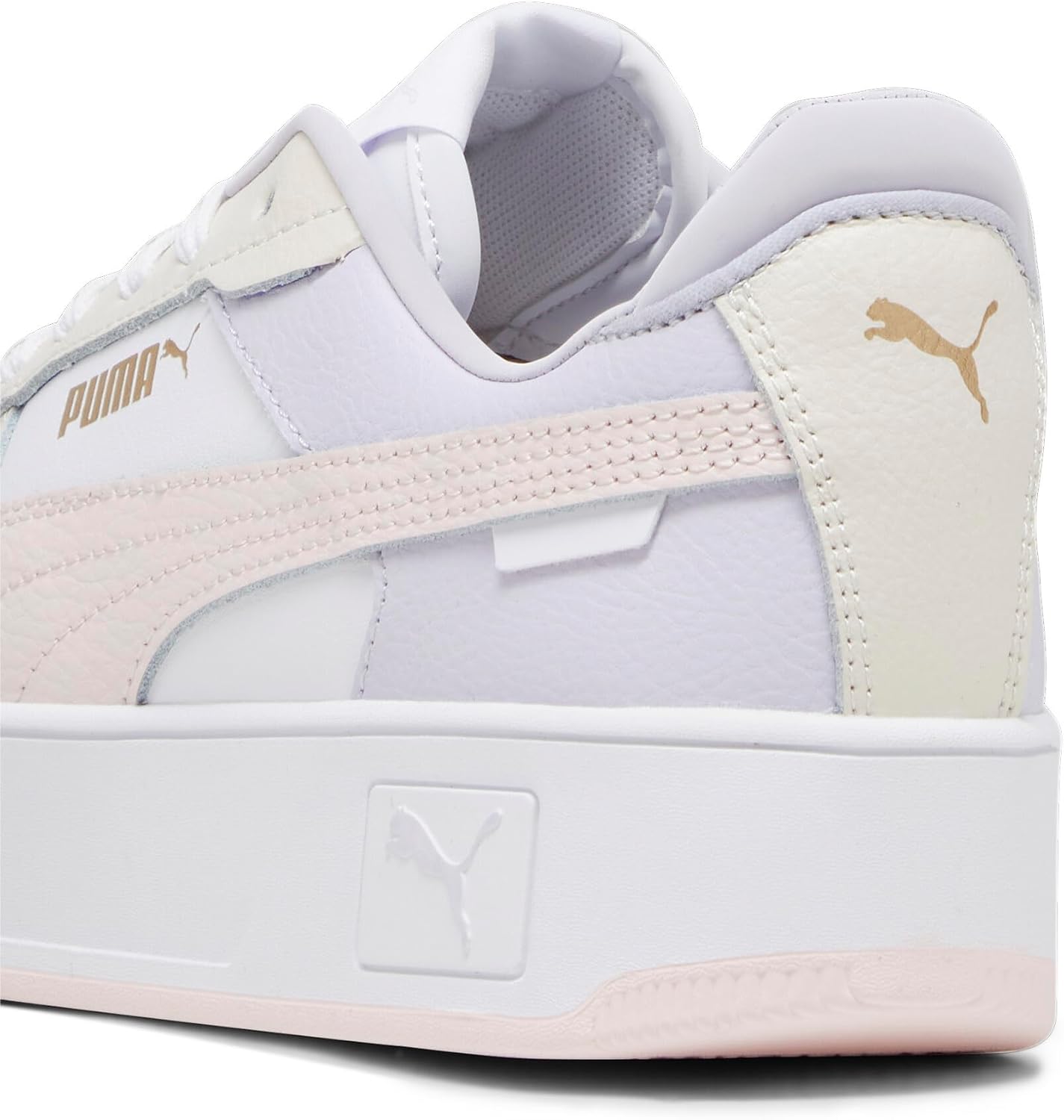 Thumbnail 4 de PUMA Women Carina Street: Scarpe da ginnastica bianche con dettagli Frosty Pink per taglia 37 EU
