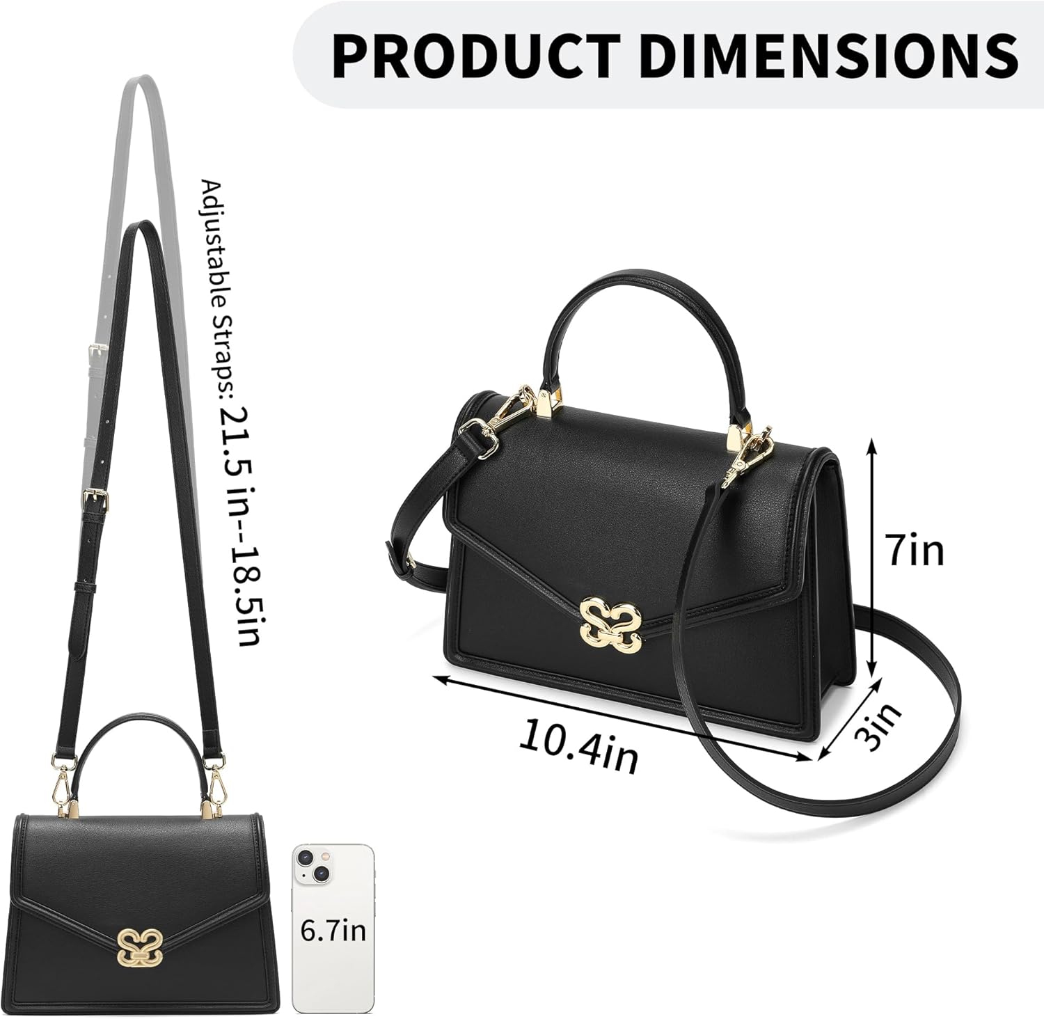Thumbnail 5 de quipuda Handtasche Damen Leder Crossbody