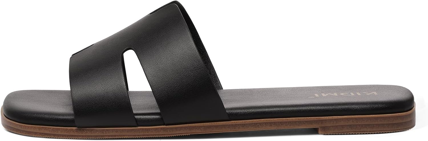 Thumbnail 4 de KIDMI Women's Dressy Flat Sandals: Comfortable Slip-On Summer Open-Toe Sandals