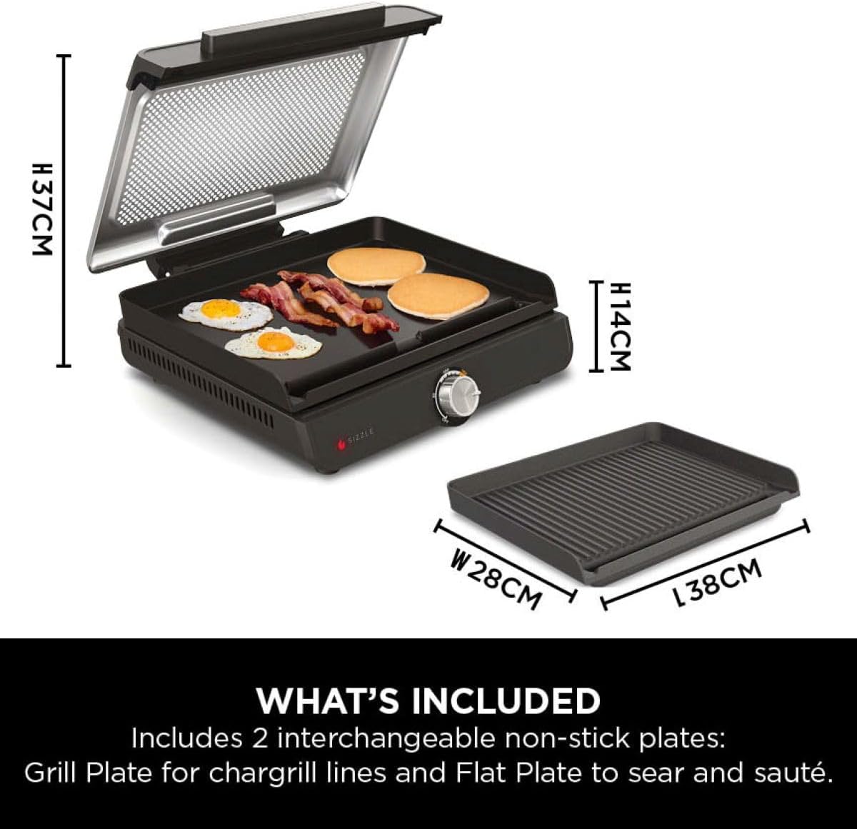 Thumbnail 1 de Ninja Sizzle Indoor Grill 1460W