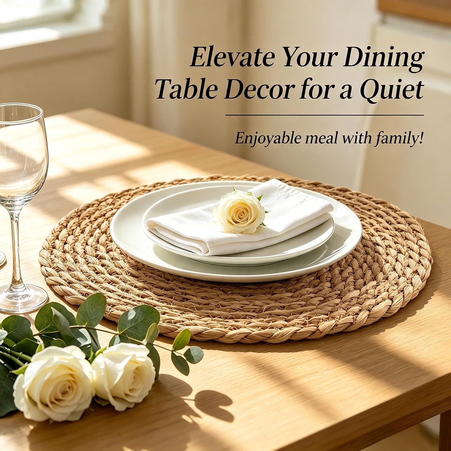 Detalle 2 de XOHUYD Woven Placemats, 13.8-Inch