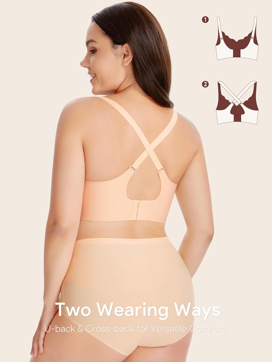 Detalle 2 de Angelhood Nursing Bras for Breastfeeding Ultra Comfort Seamless Maternity Bra Pack Wireless