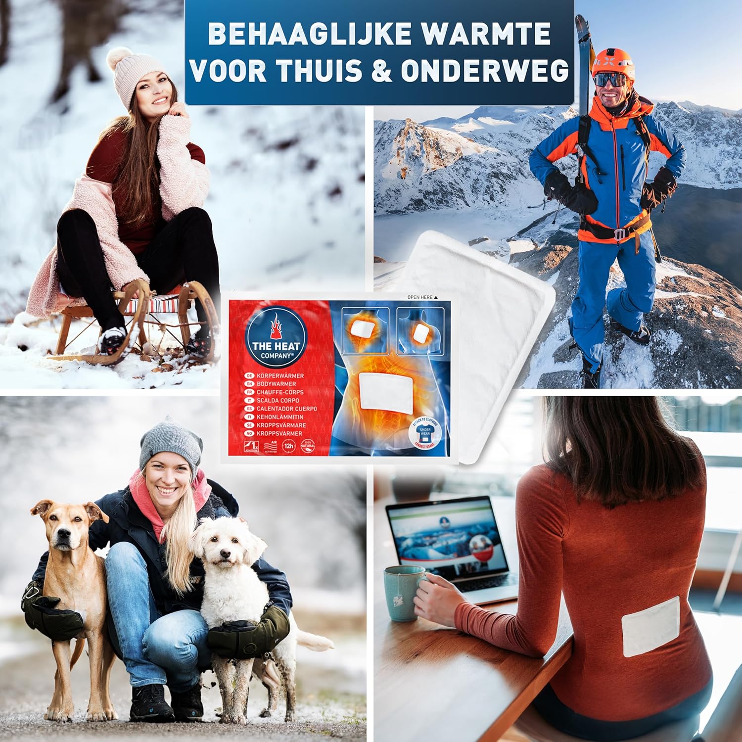 Thumbnail 3 de THE HEAT COMPANY 12310 bodywarmer, 10 stuks zelfklevend, 12+ uur warmte