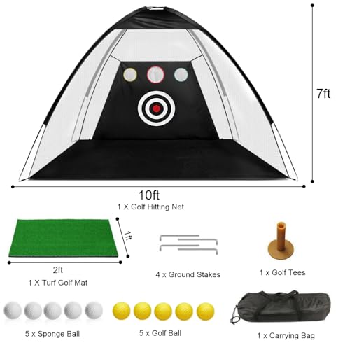 Thumbnail 1 de JARAGAR 10 x 7 ft golf practice net