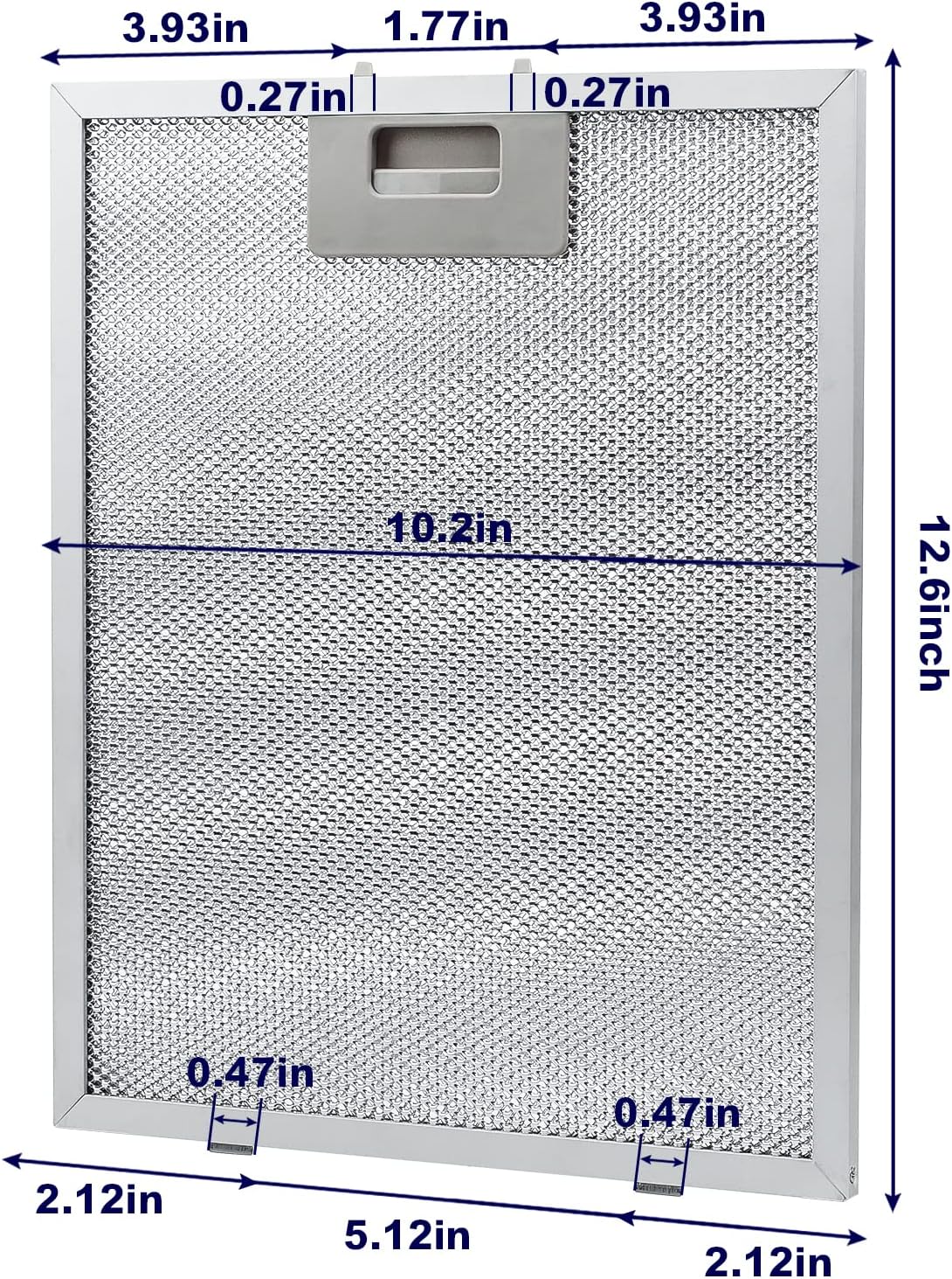 Detalle 2 de Aluminium Fettfilter 320 x 260 mm, 2er-Set