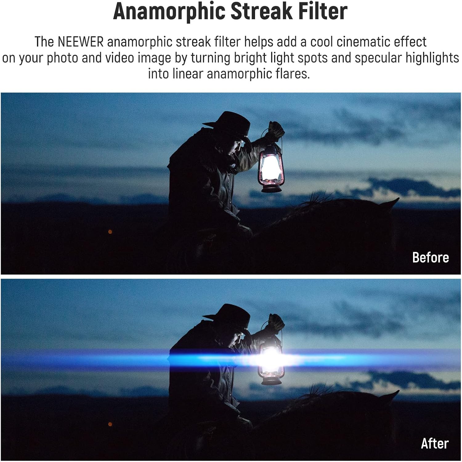 Thumbnail 2 de NEEWER 58mm Blue Streak Filter