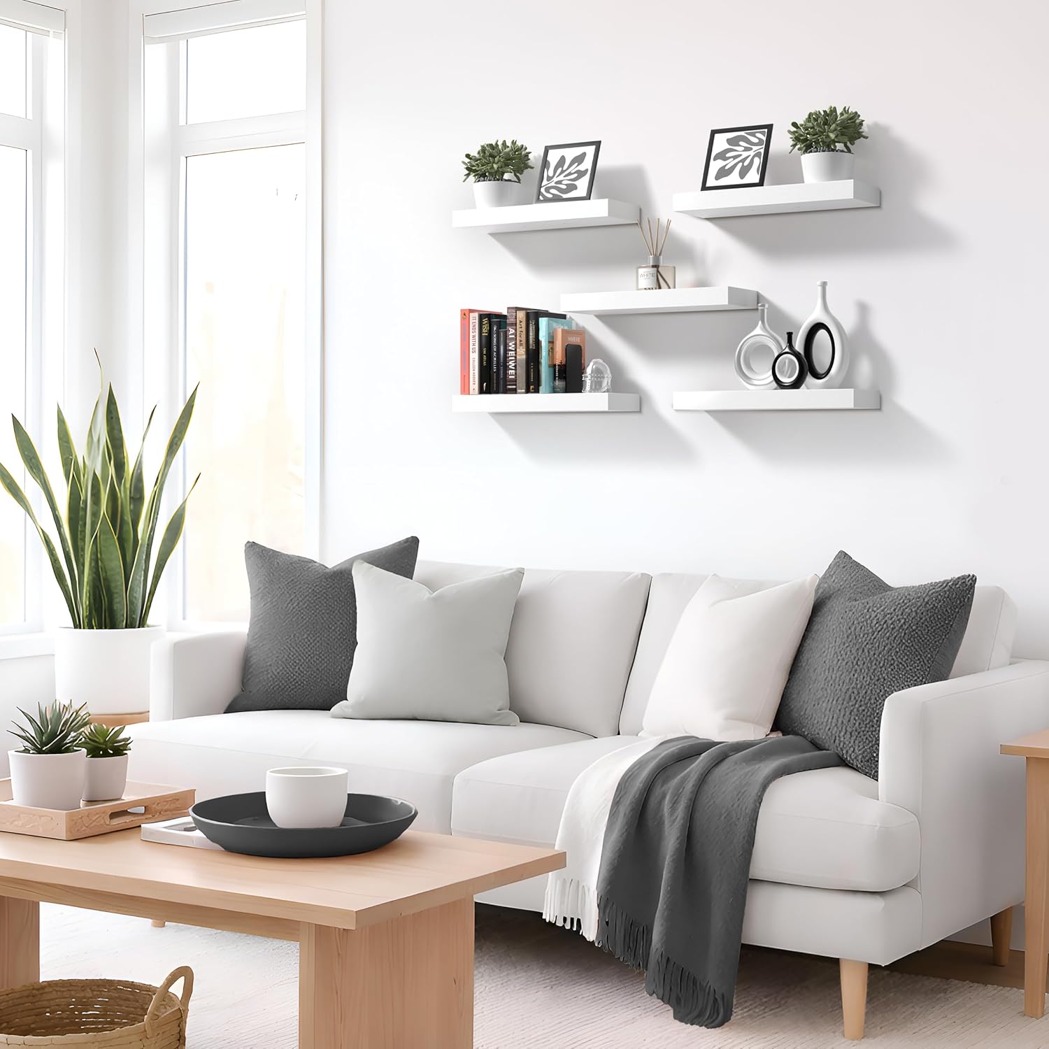 Thumbnail 6 de Sorbus Wall Floating Shelves 5 Pack