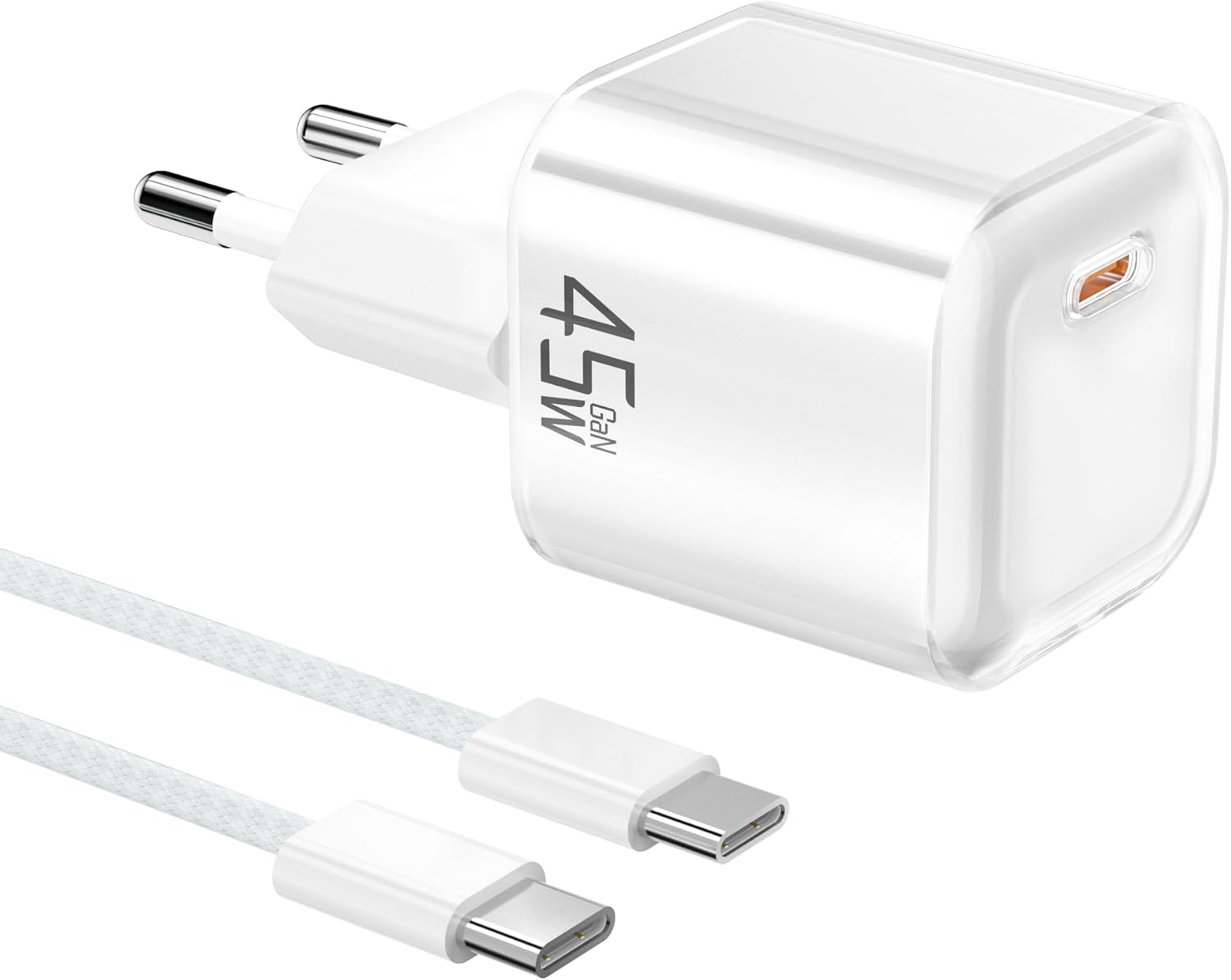 Detalle de YISH Cargador 45W USB C GaN