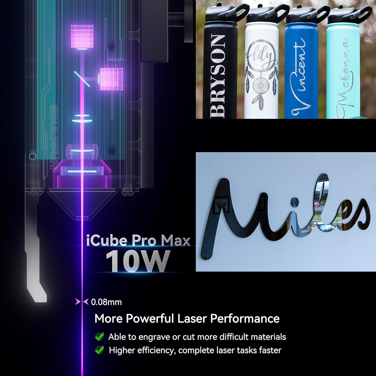 Thumbnail 2 de SCULPFUN iCube BT 10W incisore laser