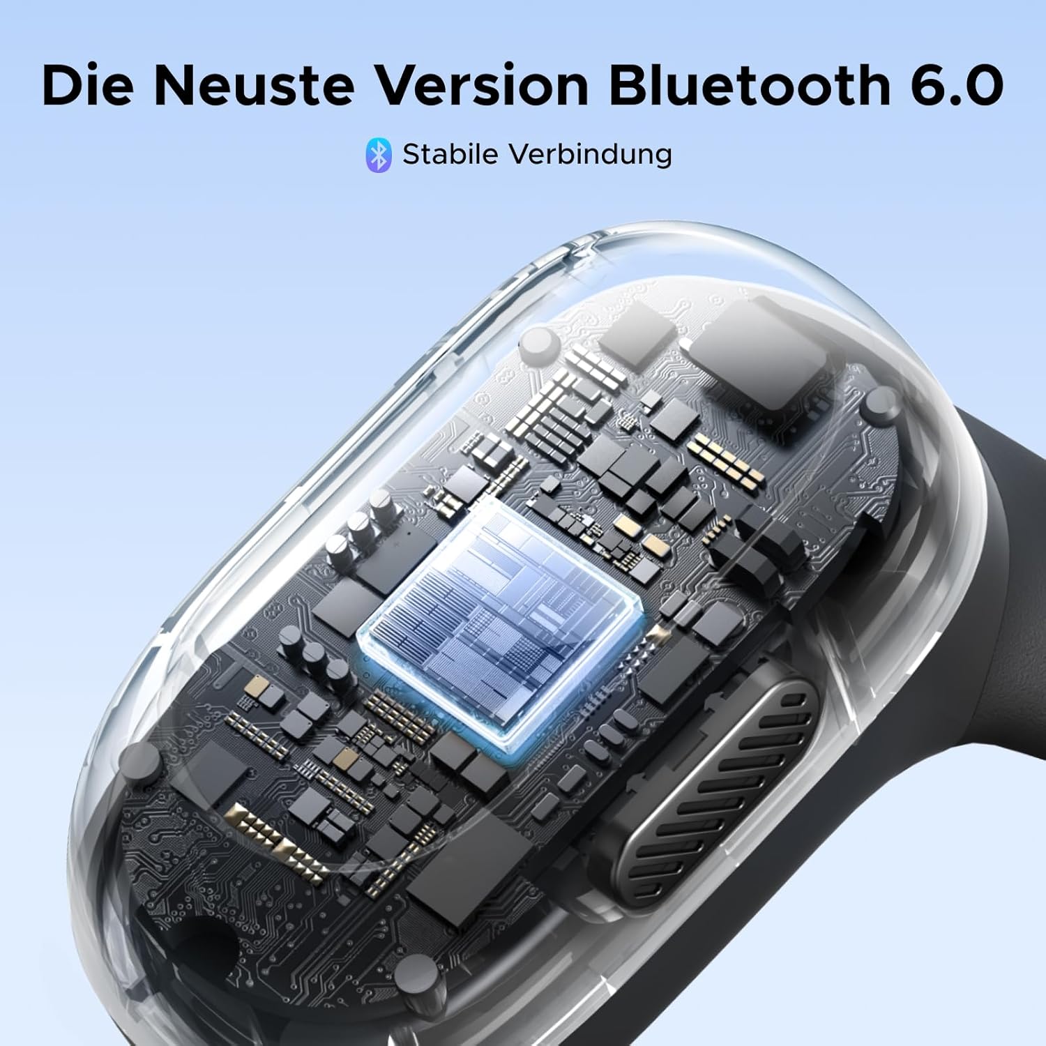 Detalle 2 de UGREEN FitBuds 2 Open Ear Kopfhörer — Bluetooth 6.0, 28 Std. Spielzeit