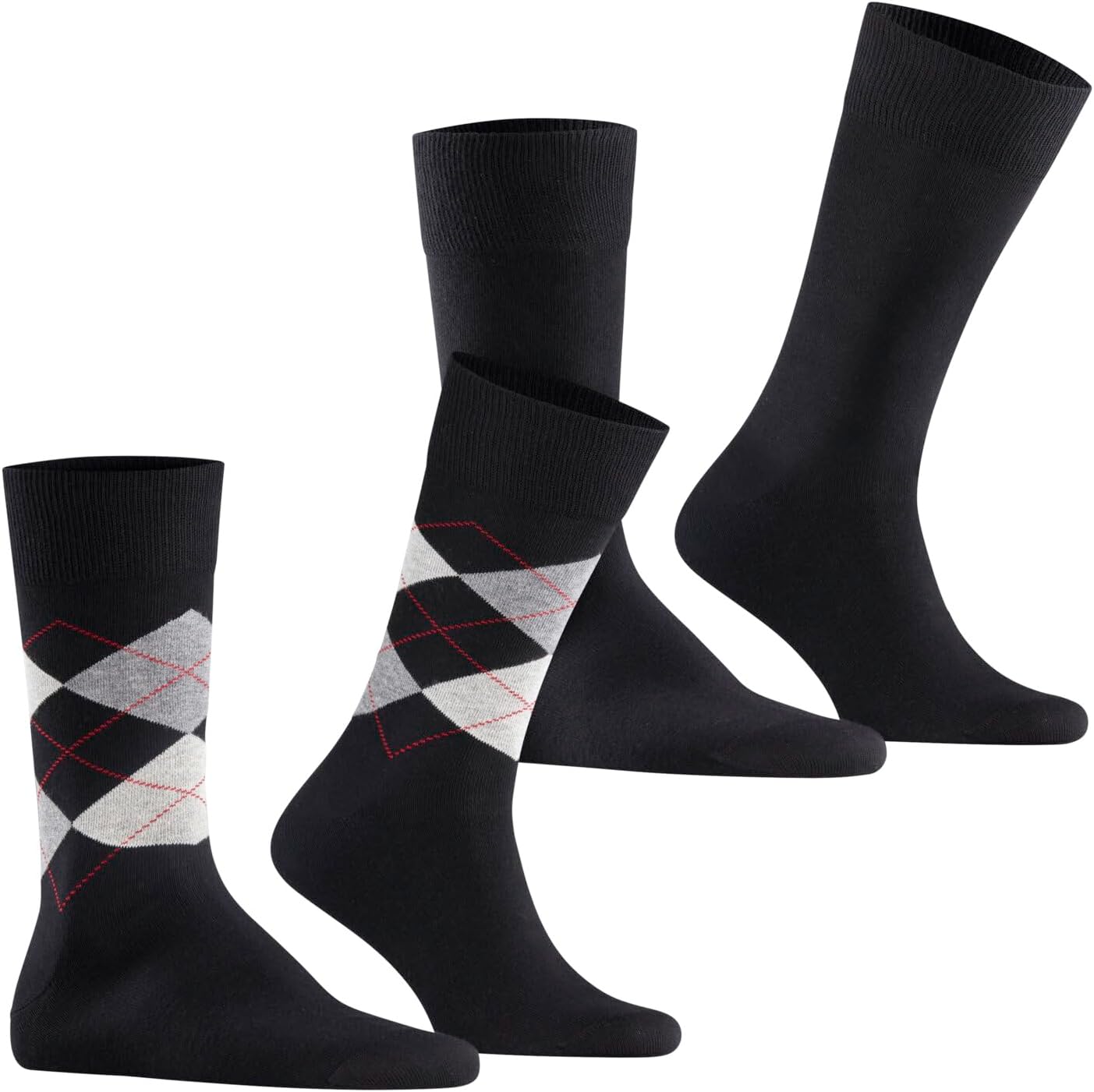 Thumbnail 3 de Burlington Homme Everyday Argyle Mix 2-Pack: Chaussettes coton respirant et renforcées