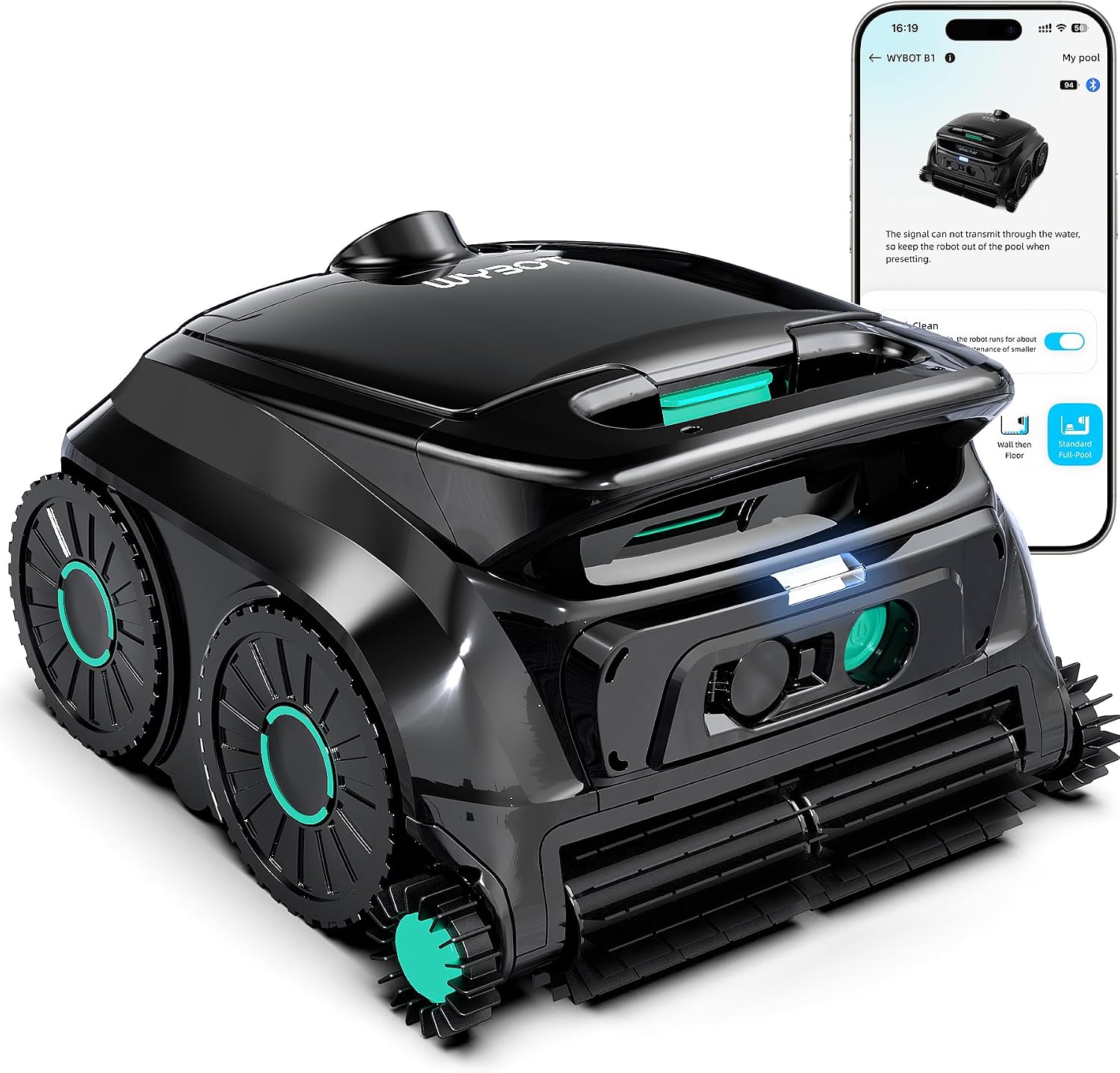 Detalle de WYBOT B1 Cordless Robotic Pool Vacuum for Inground Pools