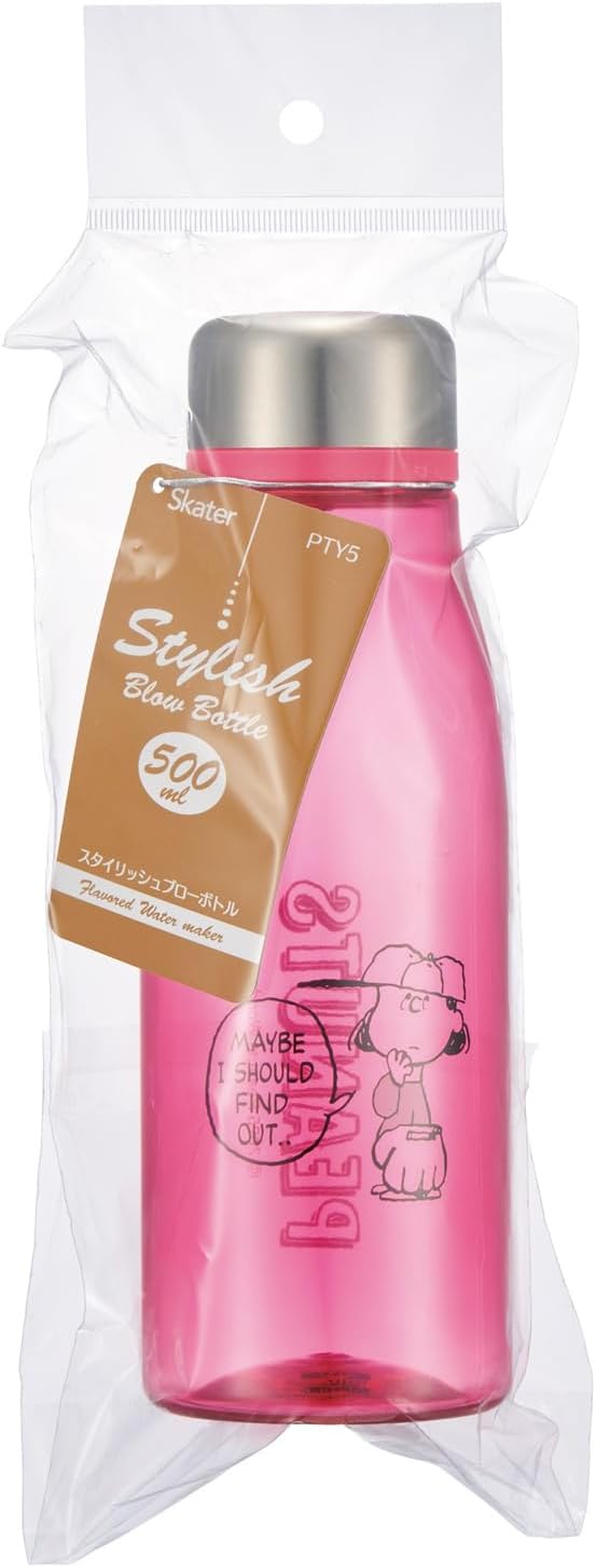 Detalle de スケーター PTY5-A スヌーピー 直飲みウォーターボトル 500ml 茶漉し付き・ロック式ふた