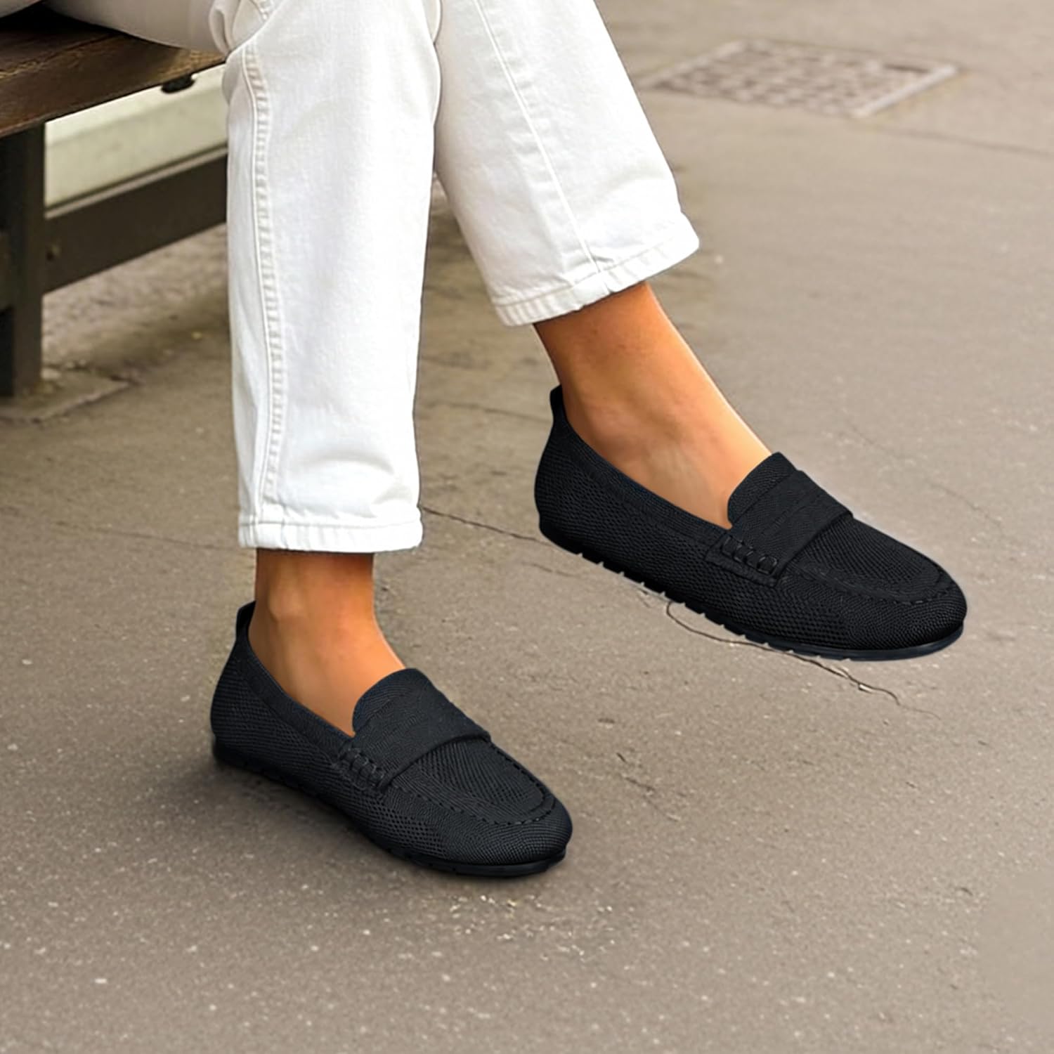 Thumbnail 2 de DREAM PAIRS Mocassini da Donna in Maglia Penny – Slip-On comodi per lavoro e passeggio