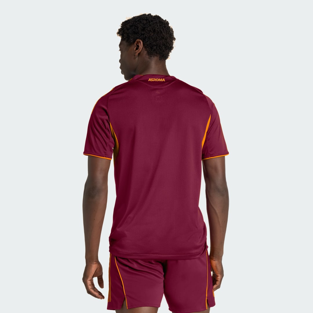 Detalle 2 de Camiseta primera equipación AS Roma 25/26 Oficial de Adidas – Burgandy