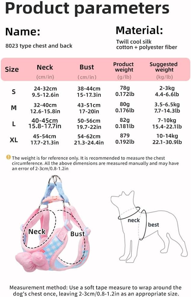 Detalle 2 de MAJIAYU Dog Harness and Leash Set, S