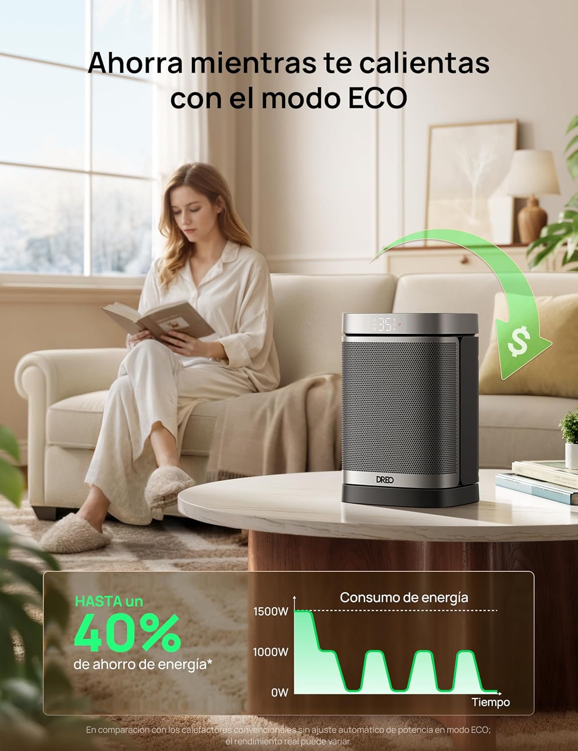 Thumbnail 4 de Dreo Atom One calefactor cerámico 1500 W