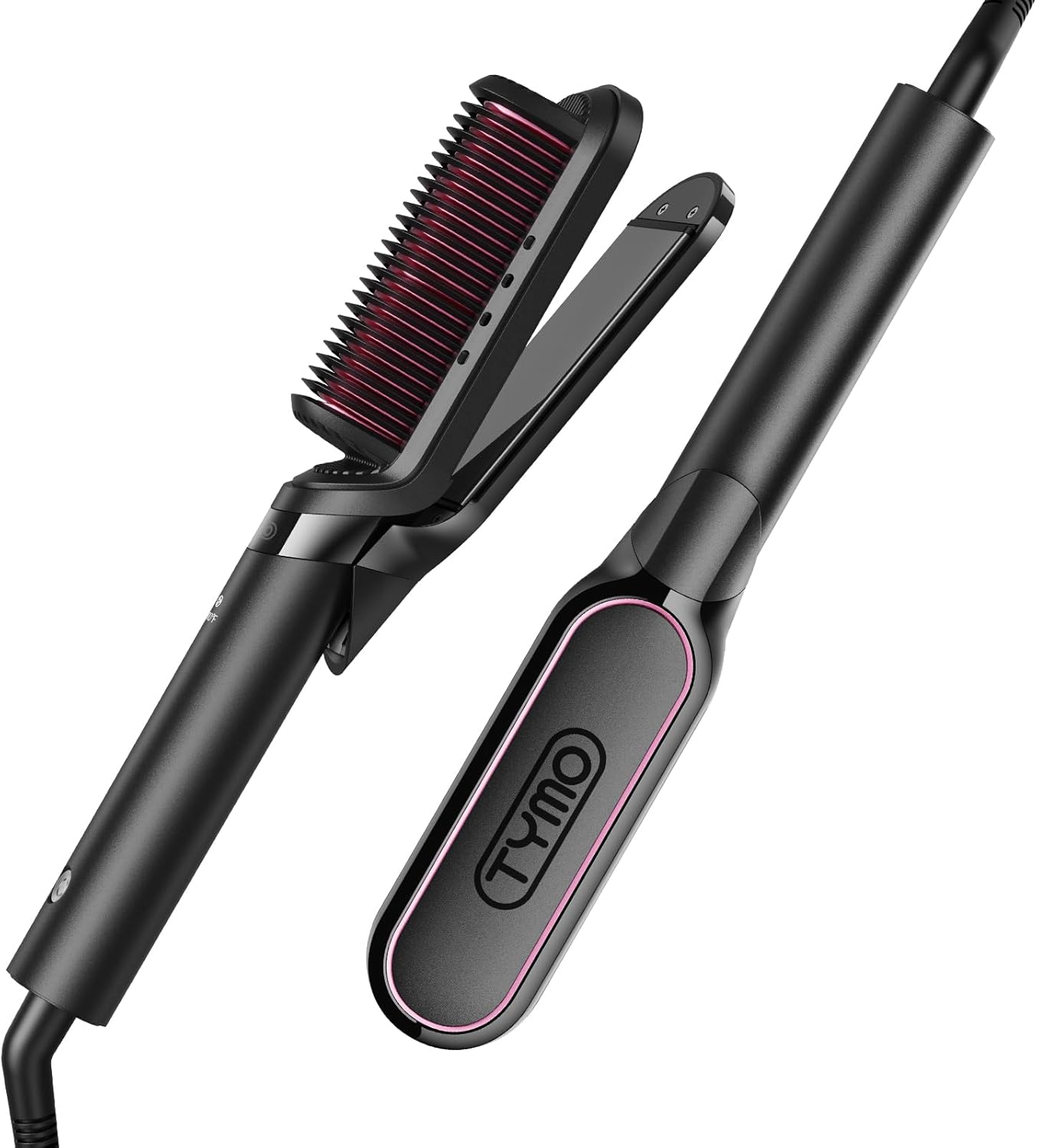 TYMO Piastra e Spazzola Lisciante 2-in-1 200M ioni per capelli 🪮
