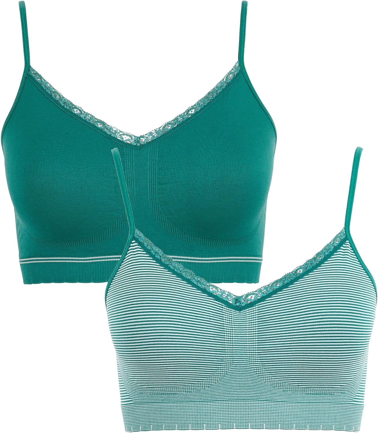 Thumbnail 2 de Billet Doux Zen Attitude : Lot de 2 Brassières sans Armatures – uni + rayé, Femme