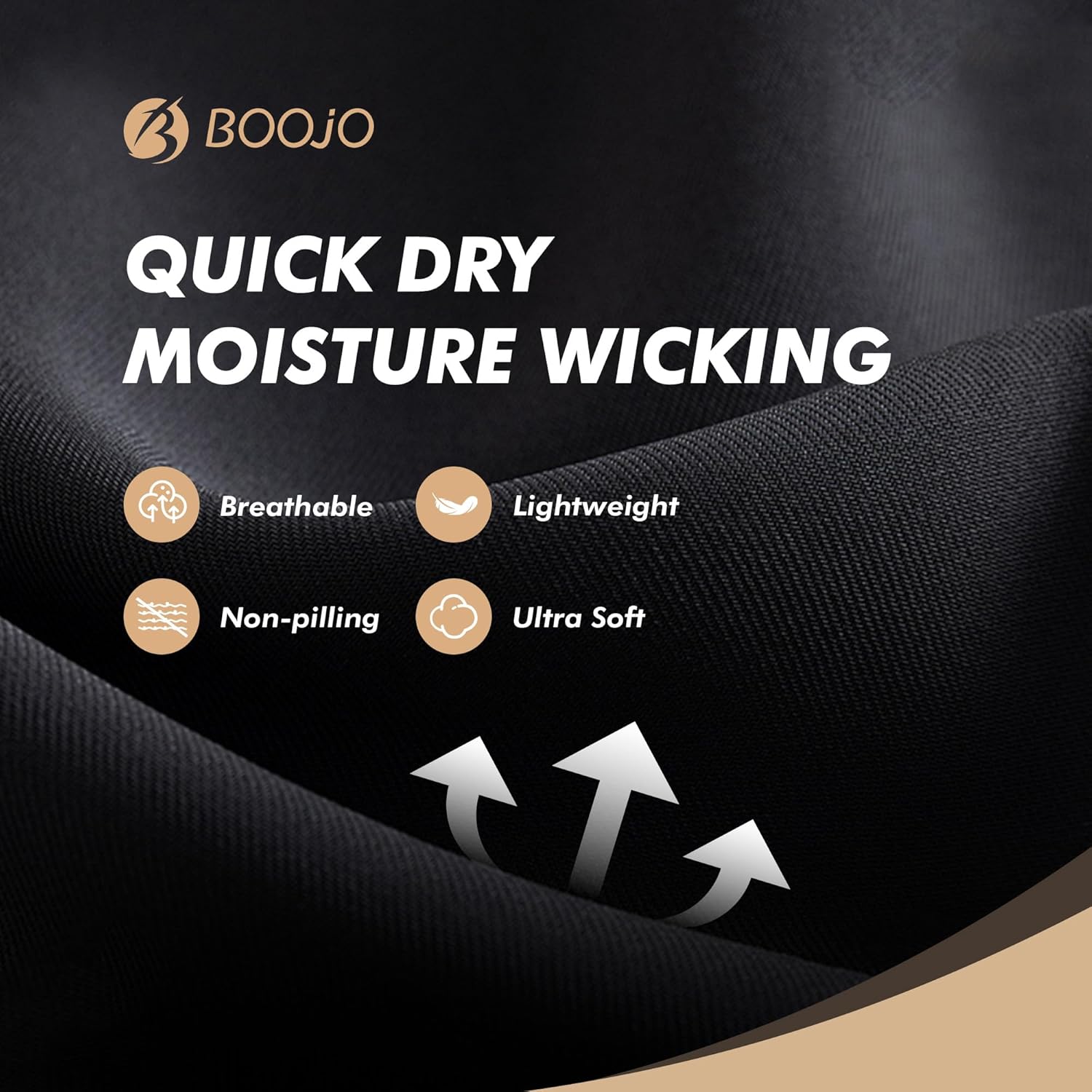 Thumbnail 2 de BOOJO 4-Pack Long Sleeve Shirts for Men (Quick Dry, UPF Sun Protection)
