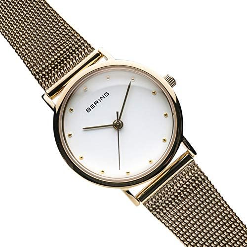 Thumbnail 3 de BERING Donna Analogico Quarzo Classic: Orologio minimalista con cinturino in acciaio inossidabile placcato IP