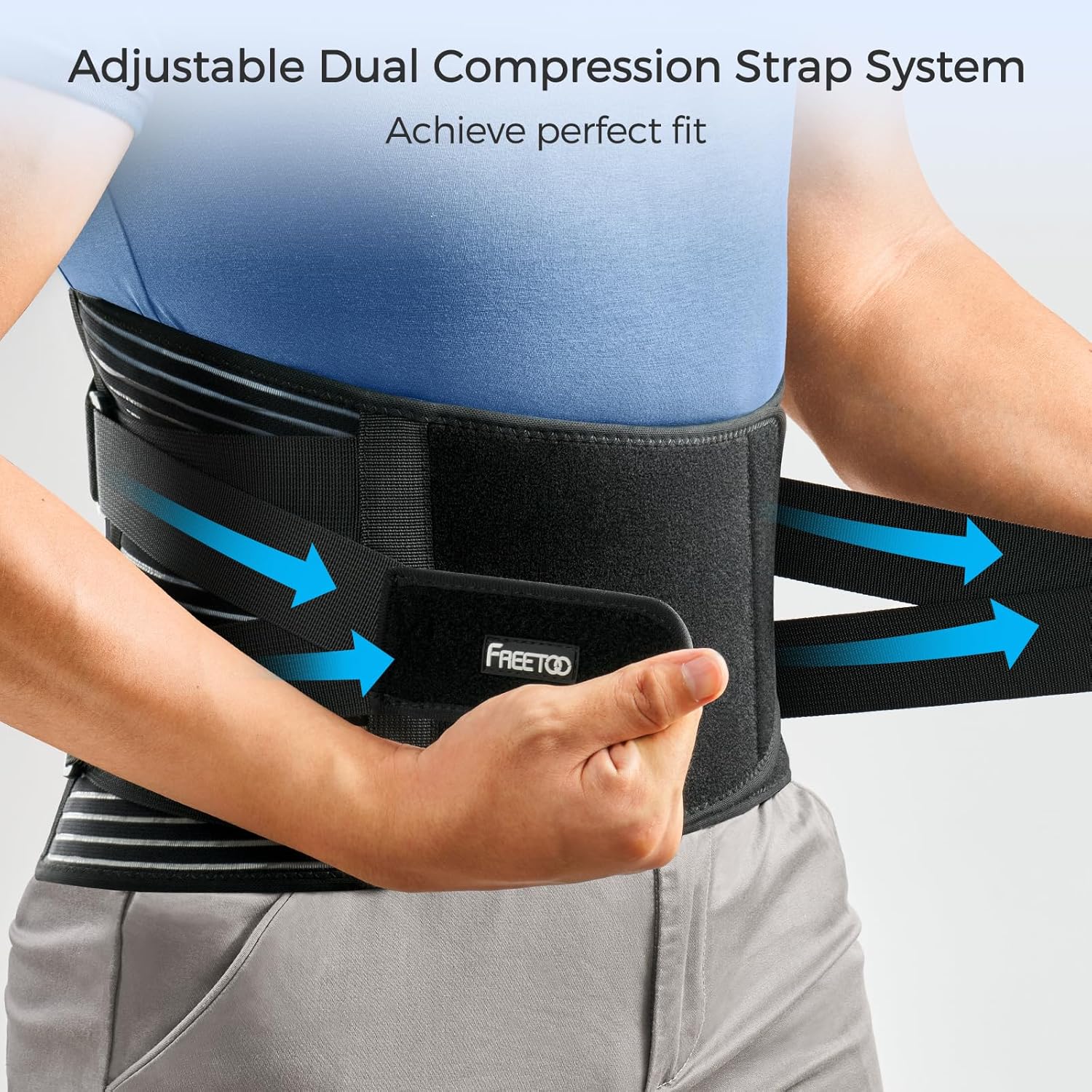 Thumbnail 6 de FREETOO lumbar back brace with 6 stays