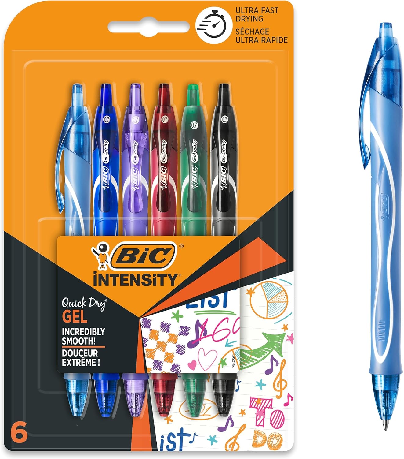 Thumbnail 5 de BIC Gel-ocity Quick Dry Pens 0.7mm