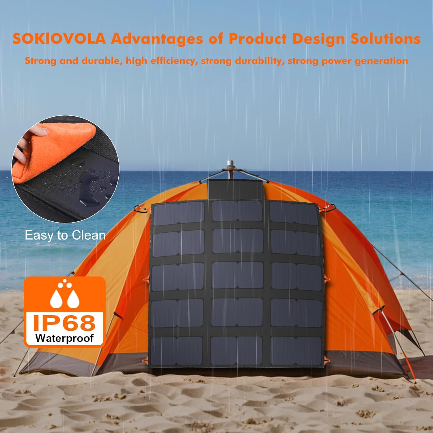 Thumbnail 6 de SOKIOVOLA 100W Portable Foldable Solar Panel: Compact Power for Outdoors
