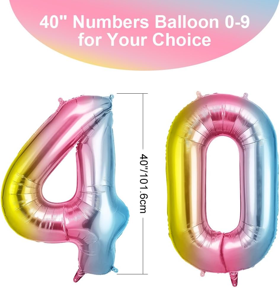 Thumbnail 1 de OFFCUP Ballon anniversaire 40 ans 101 cm 🎈