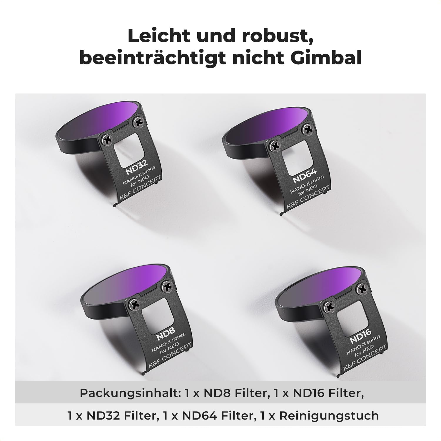 Thumbnail 6 de K&F CONCEPT ND Filter Kit für DJI NEO 4er Set
