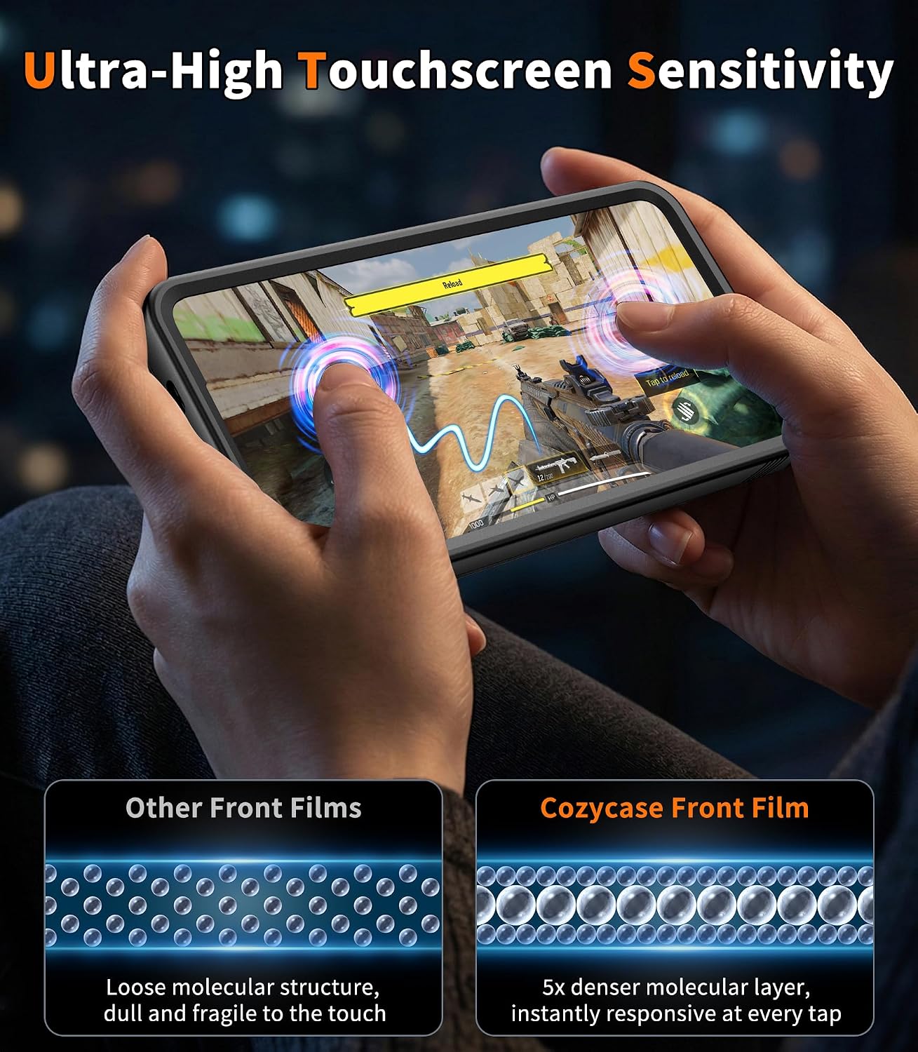 Thumbnail 6 de Cozycase TOP Full Waterproof 360 Military Case for Samsung Galaxy S24 Black
