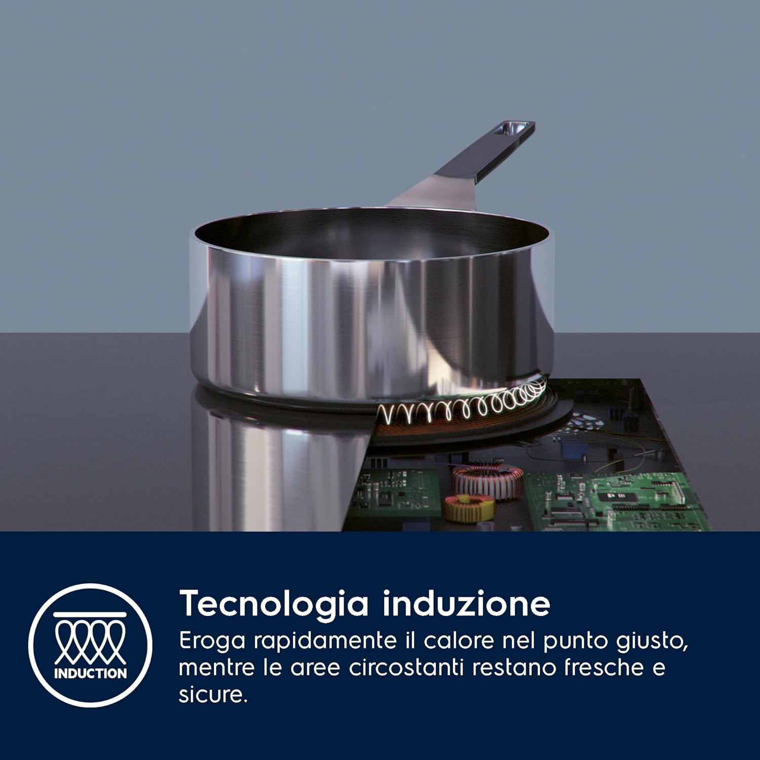 Thumbnail 1 de Electrolux Serie 300 EIB60424CK Piano cottura a induzione da incasso, 4 fuochi, 60 cm, nero