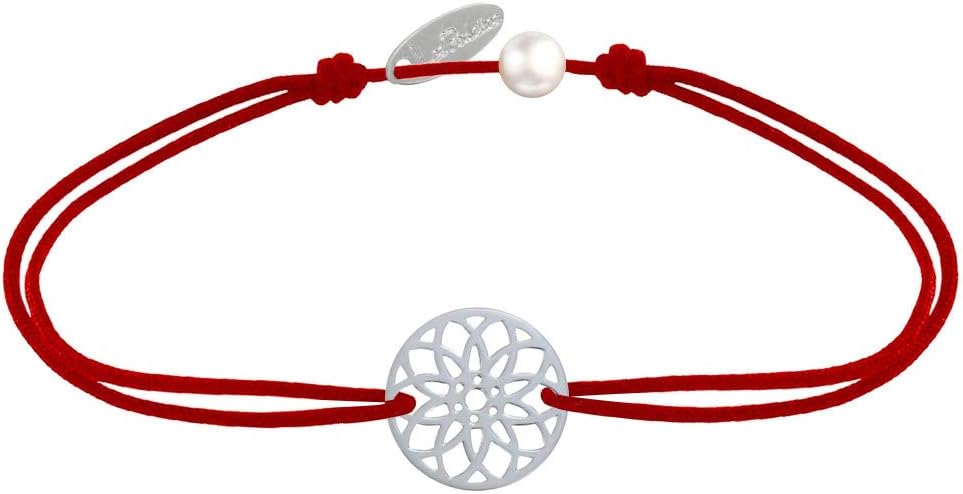 Thumbnail 4 de Bracciale Les Poulettes Bijoux con collegamento alla medaglia in argento 925 “Seme della Vita”